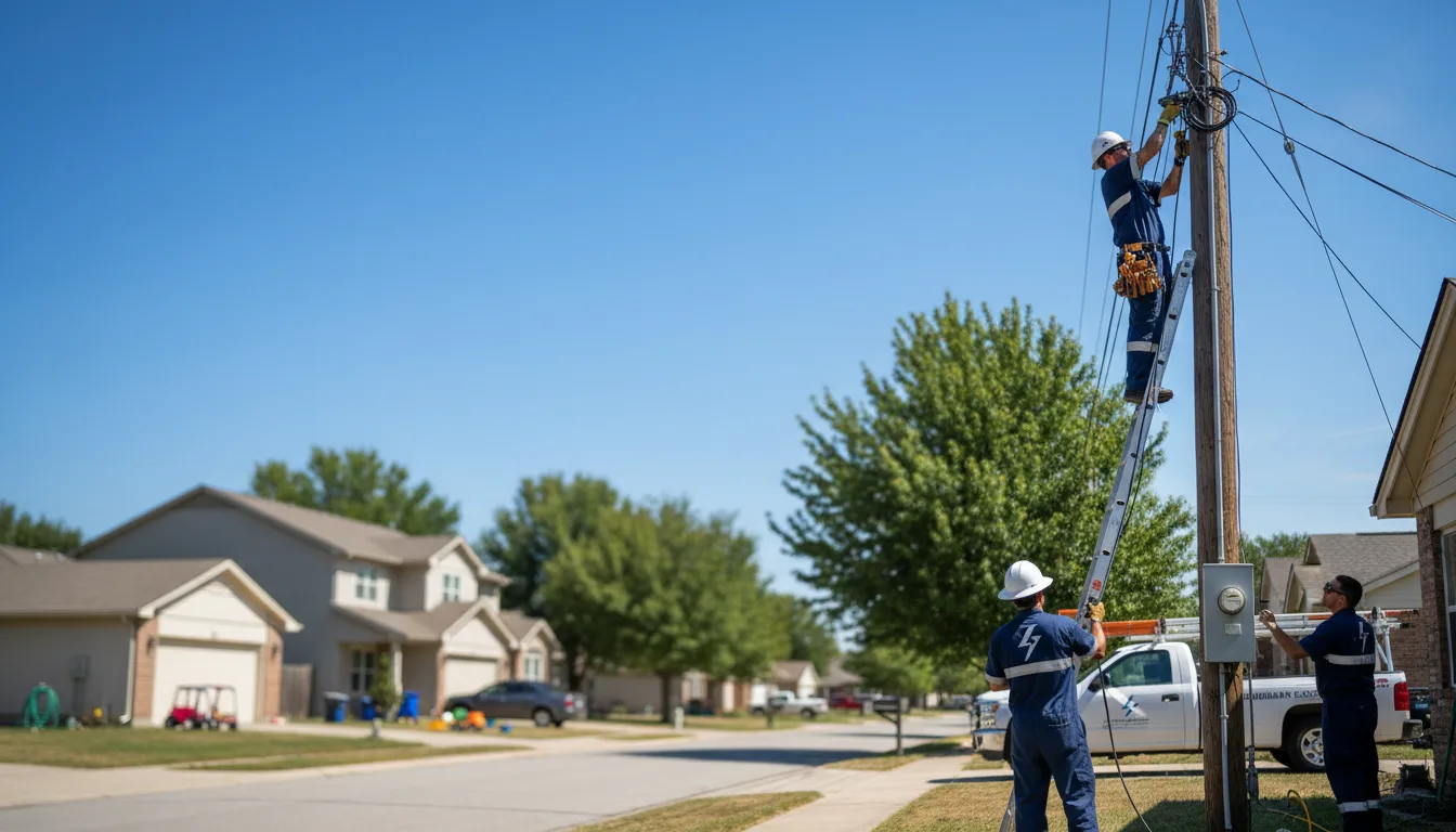 Residential electrician providing installation services in Brookfield, WI